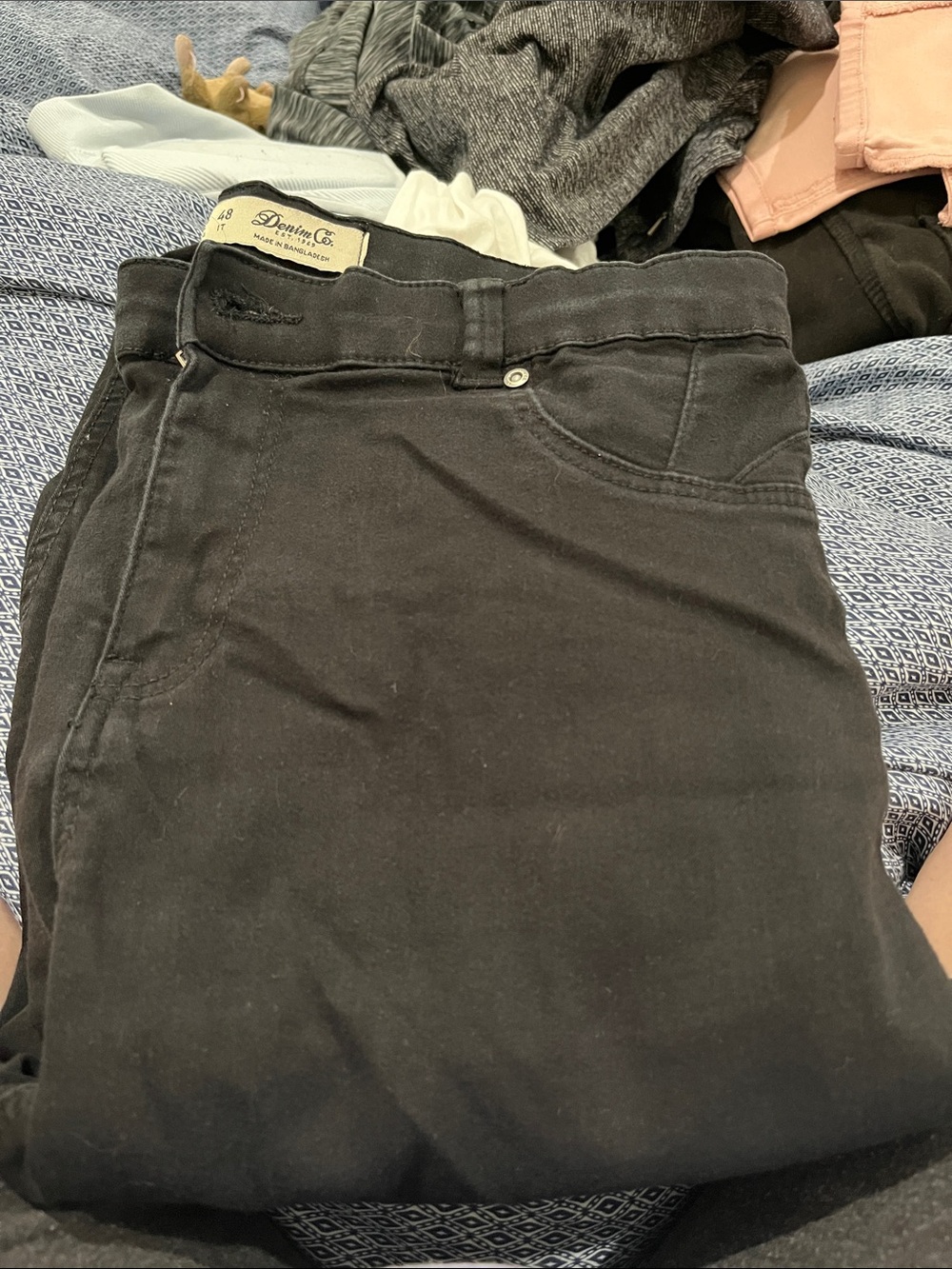 Denim&Co Black Stretch Jeans